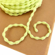 Tiny 3/8" Bump Chenille for Retro Crafts in Lemon-Lime ~ 1 yd.